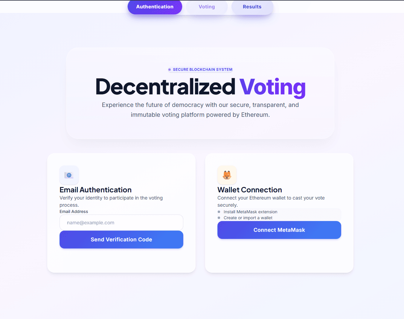 Decentralized Voting